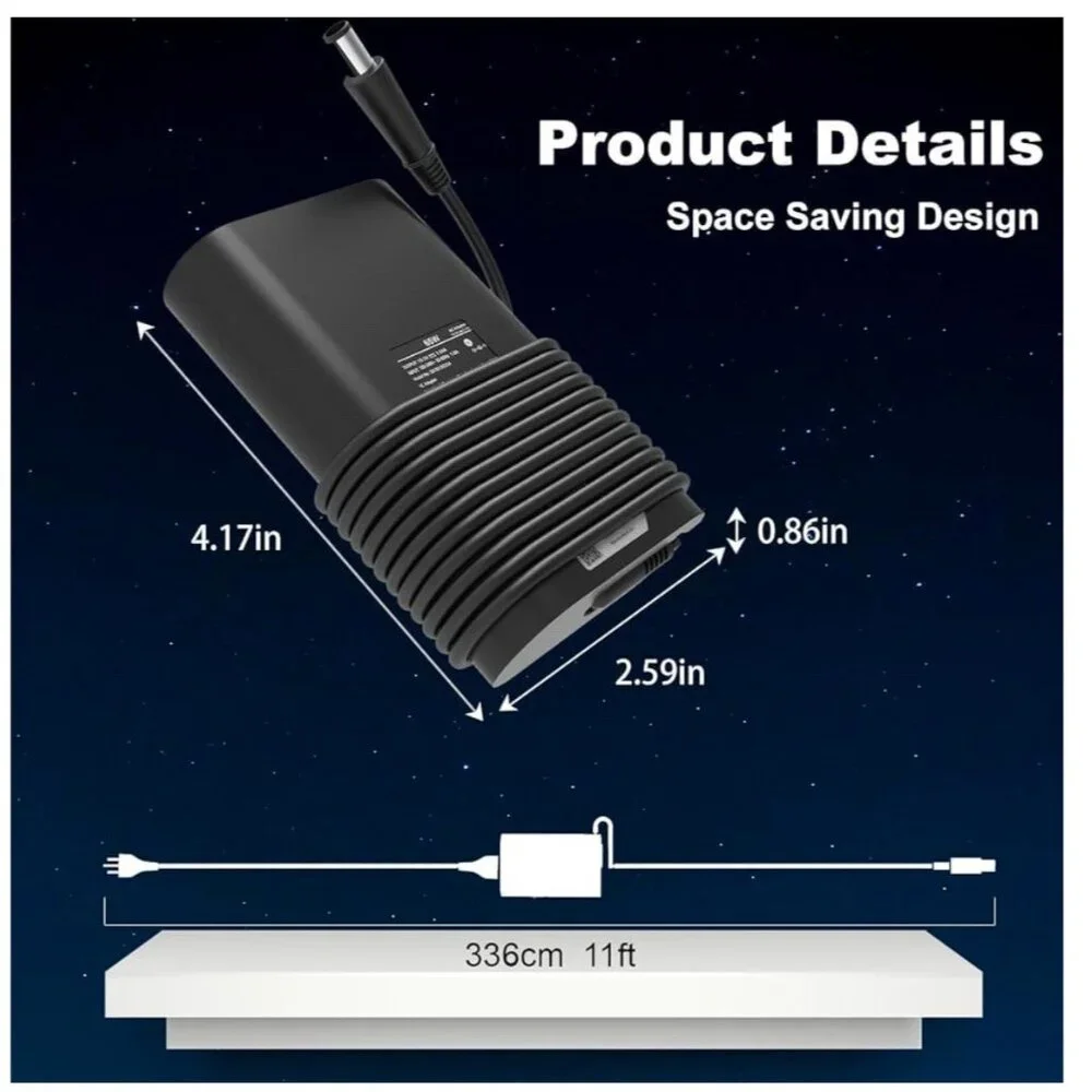 65W 45 Watt AC Adapter for Laptop Charger,19.5V 3.34A Latitude 5400...
